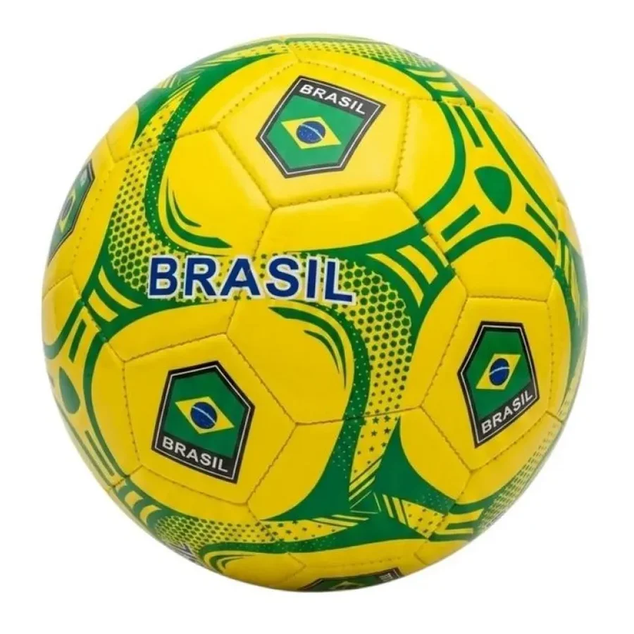 Bola de futebol Brasil amarela