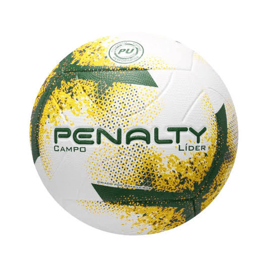Bola de futebol de campo Penalty Líder verde e amarela