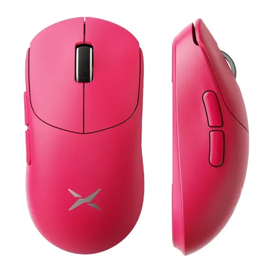 Mouse gamer sem fio rosa