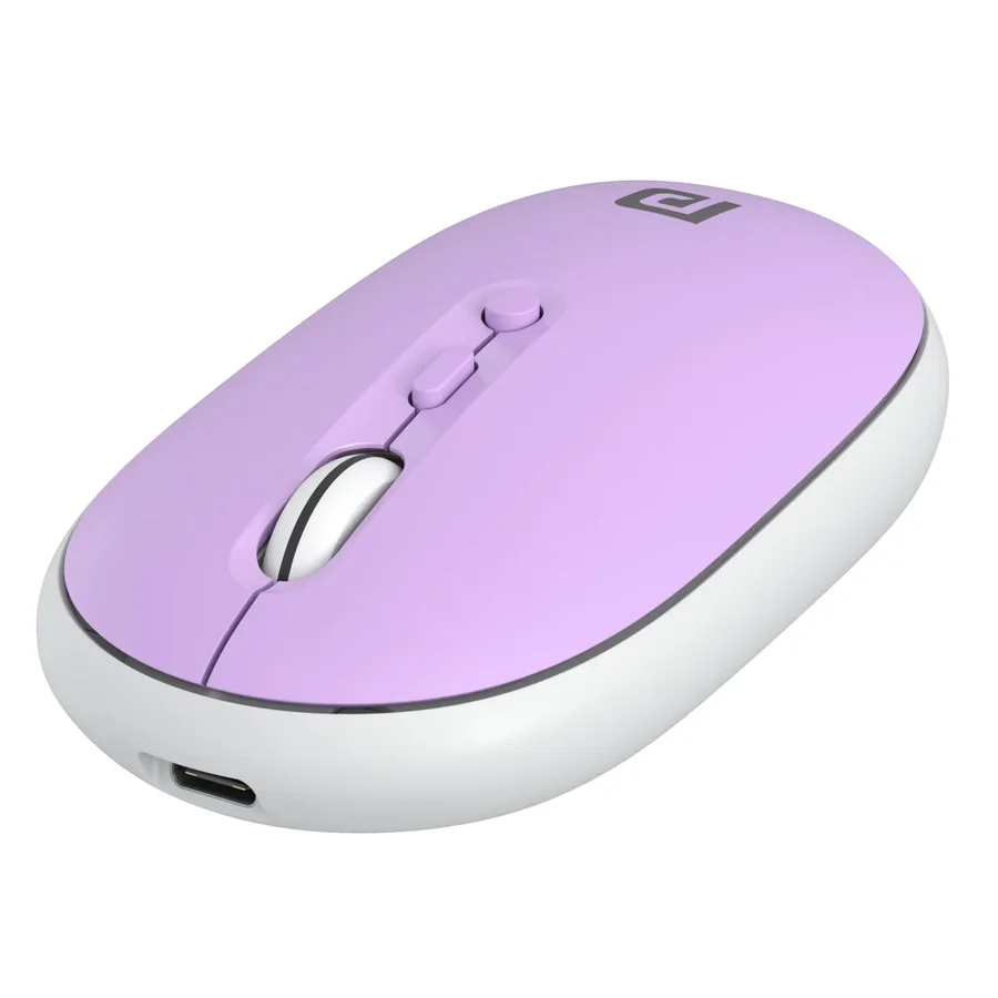 Mouse sem fio recarregável lilás