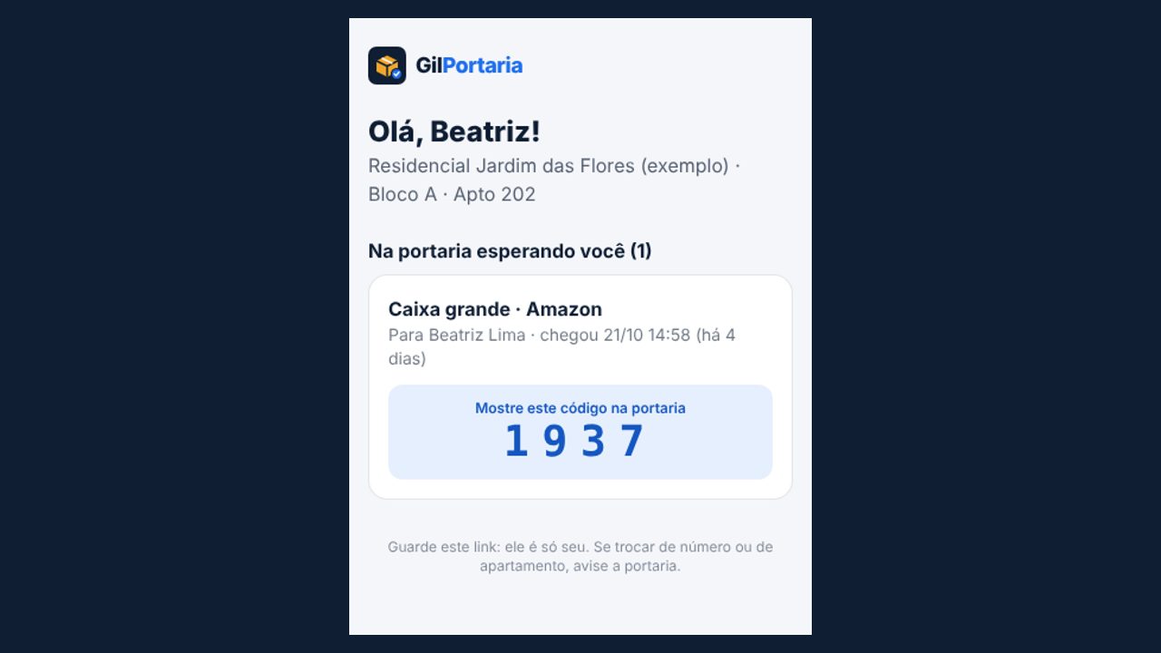 Tela do GilPortaria